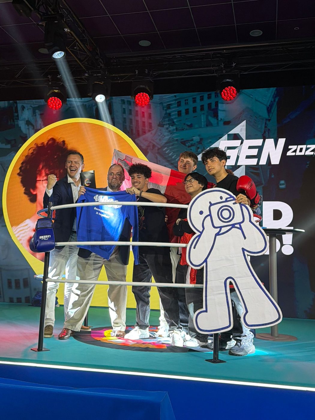 Unison team on the Get in the Ring stage